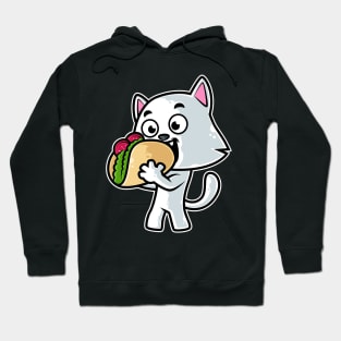 Cat Taco Kawaii Neko Anime Mexican food design Hoodie